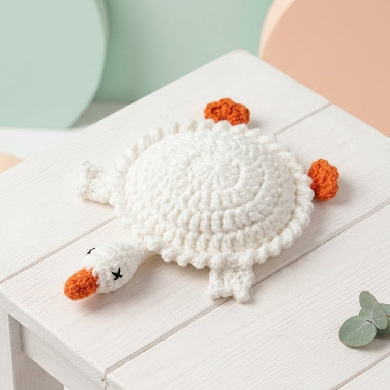 LITTLE GOOSE COASTER CROCHET PATTERN