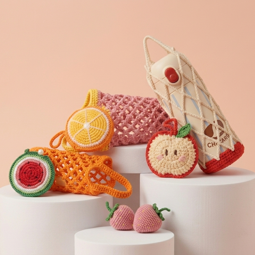 BUNDLE DRINK FRUIT MESH BAG CROCHET PATTERN