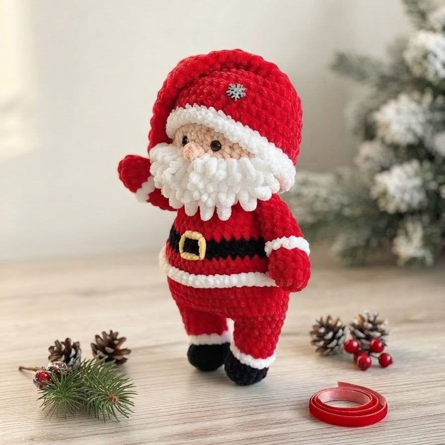 SANTA PLUSHIE CROCHET PATTERN