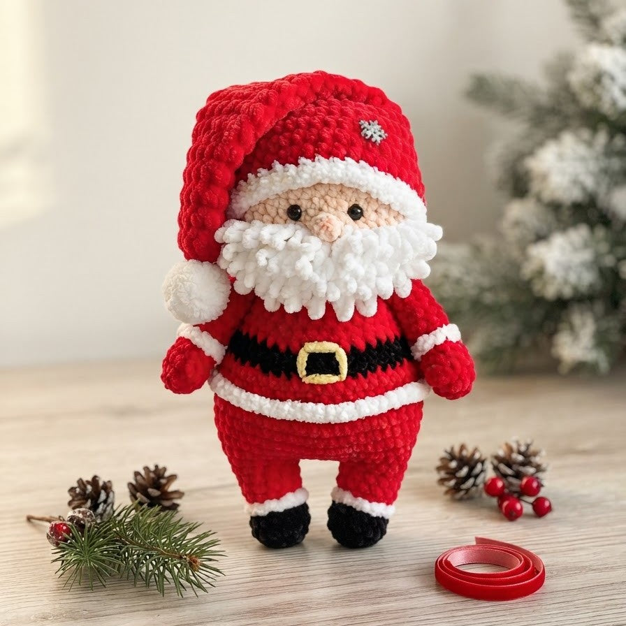 SANTA PLUSHIE CROCHET PATTERN