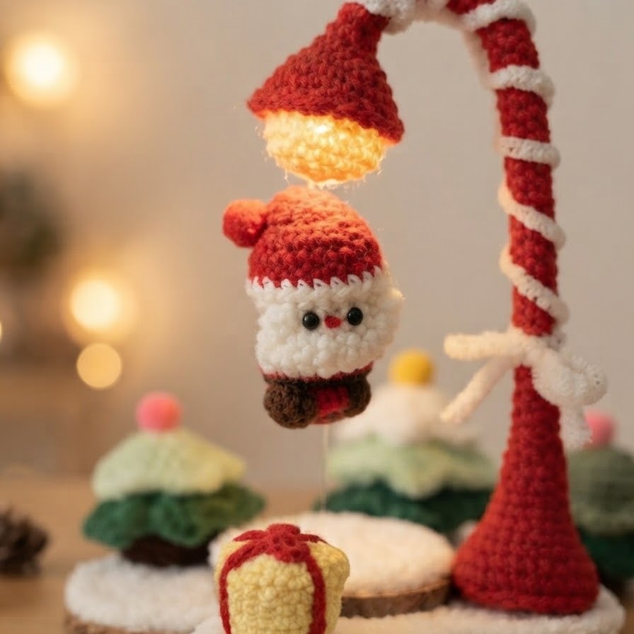 SANTA LANTERN CROCHET PATTERN