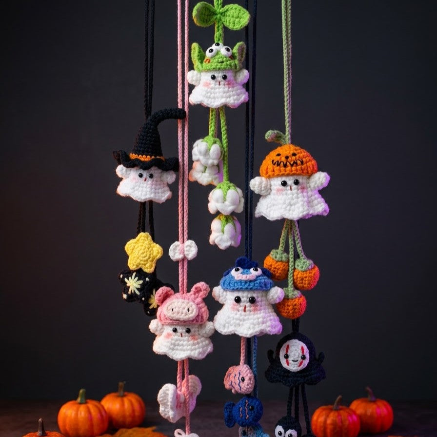 6in1 GHOST SWING CAR HANGERS CROCHET PATTERN