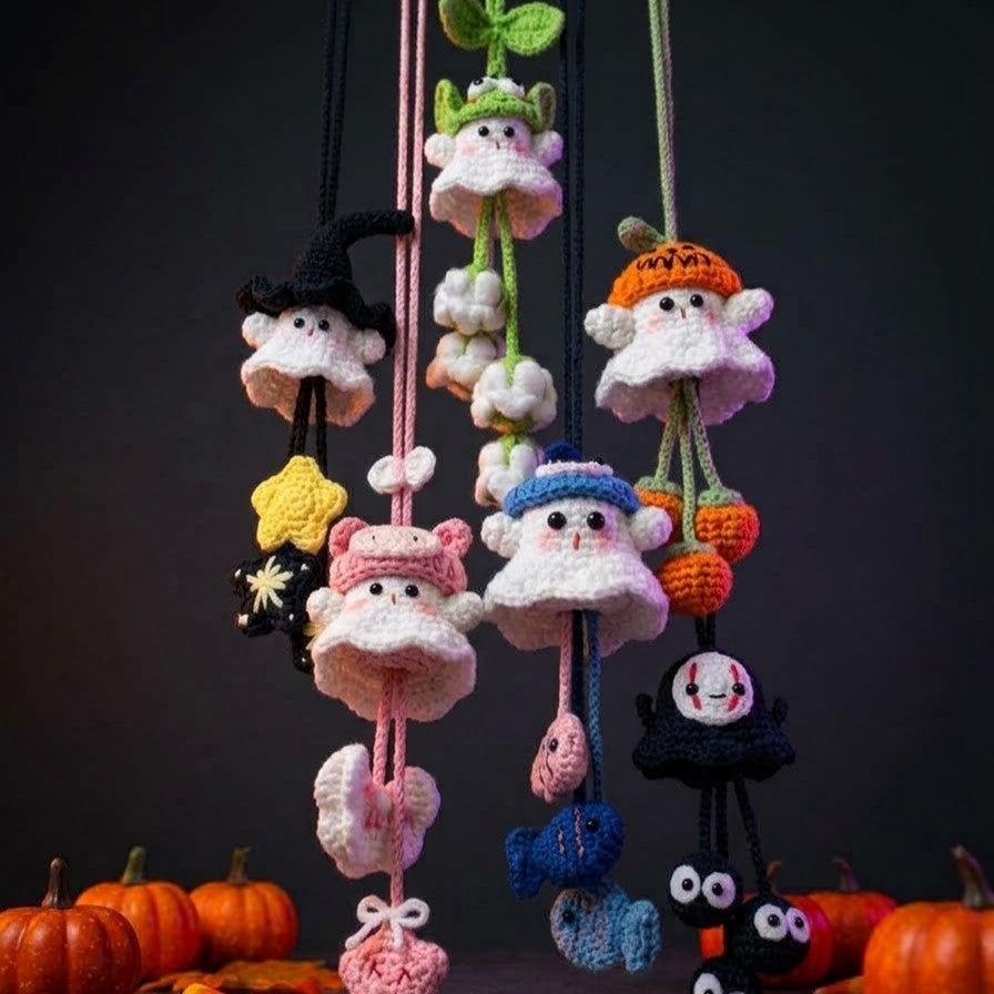 6in1 GHOST SWING CAR HANGERS CROCHET PATTERN