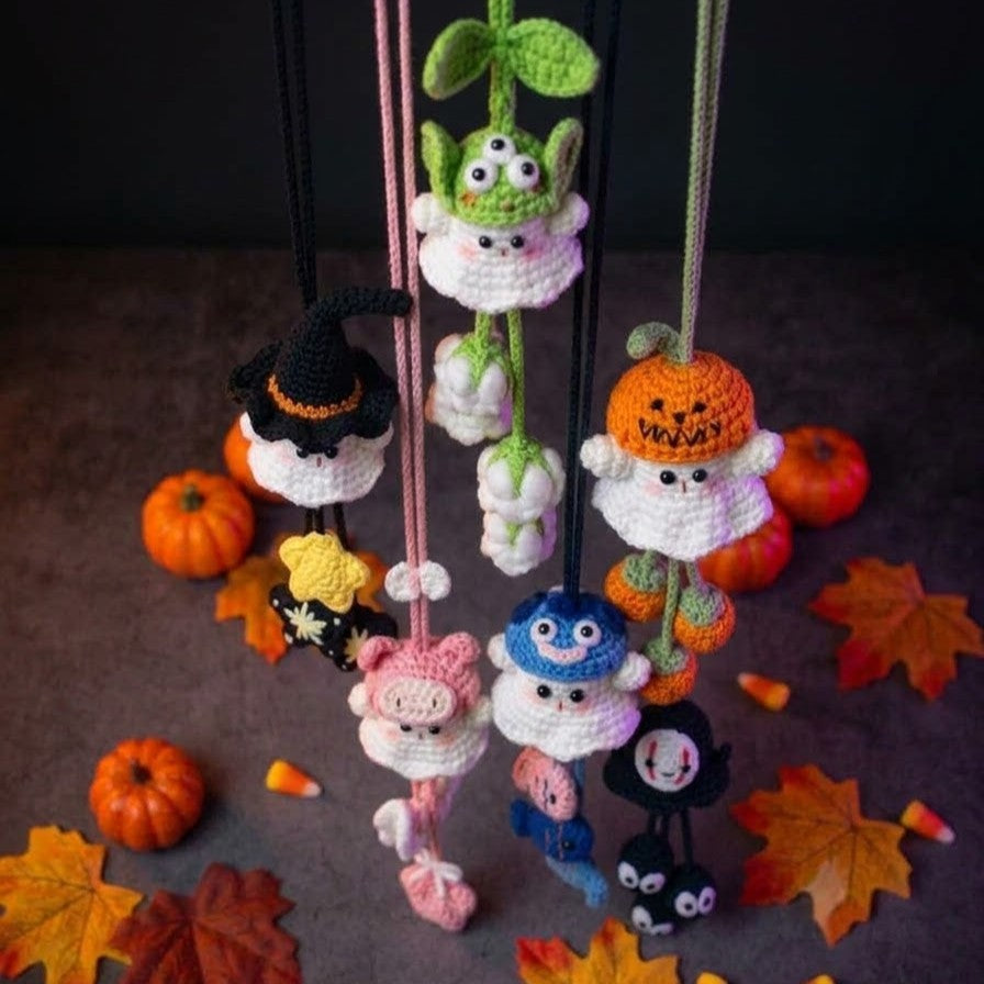 6in1 GHOST SWING CAR HANGERS CROCHET PATTERN
