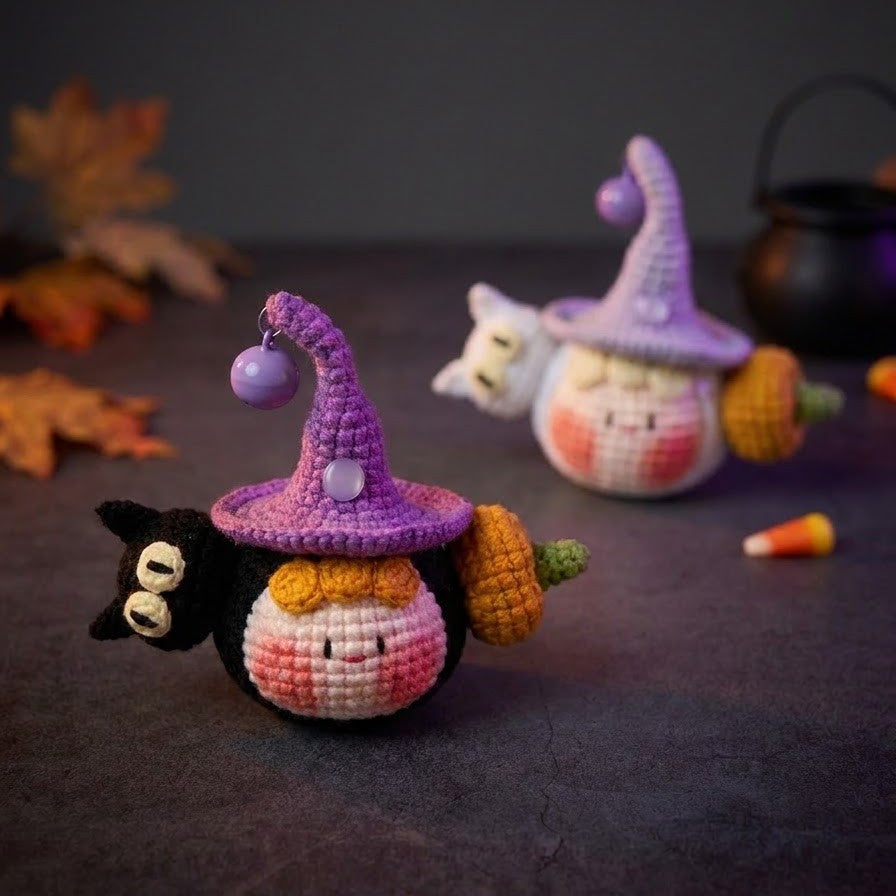 LITTEL WITCH & CAT CROCHET PATTERN