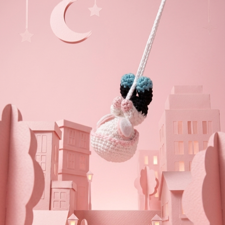 LITTLE GHOSTLY SPIDER-DARLING CROCHET PATTERN
