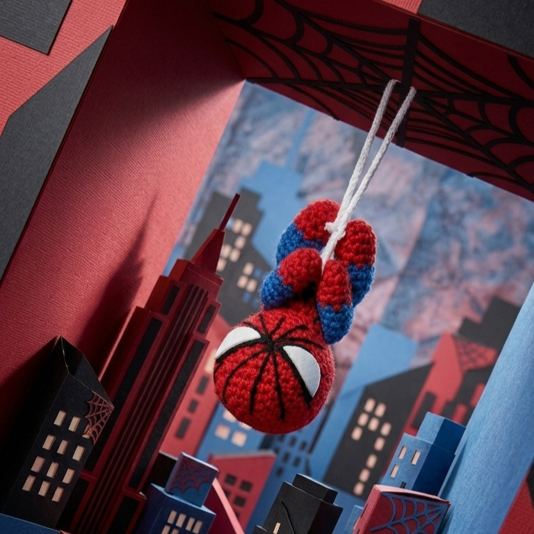 SPIDER MAN KEYCHAIN PATTERN