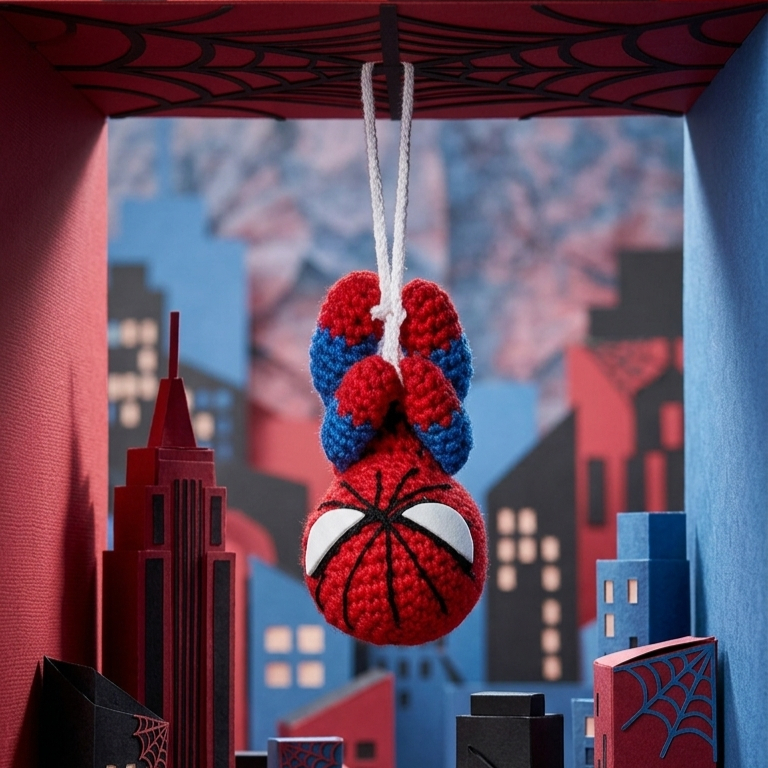 SPIDER MAN KEYCHAIN PATTERN