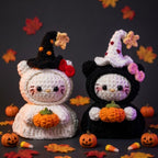 KITTY WITH PUMPKIN CROCHET PATTERN