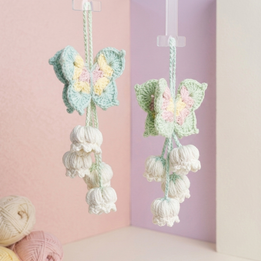 BUTTERFLY LILY CHARM CROCHET PATTERN