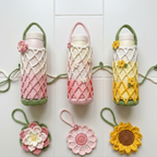 BUNDLE FLOWER MESH BAG CROCHET PATTERN