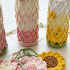 BUNDLE FLOWER MESH BAG CROCHET PATTERN