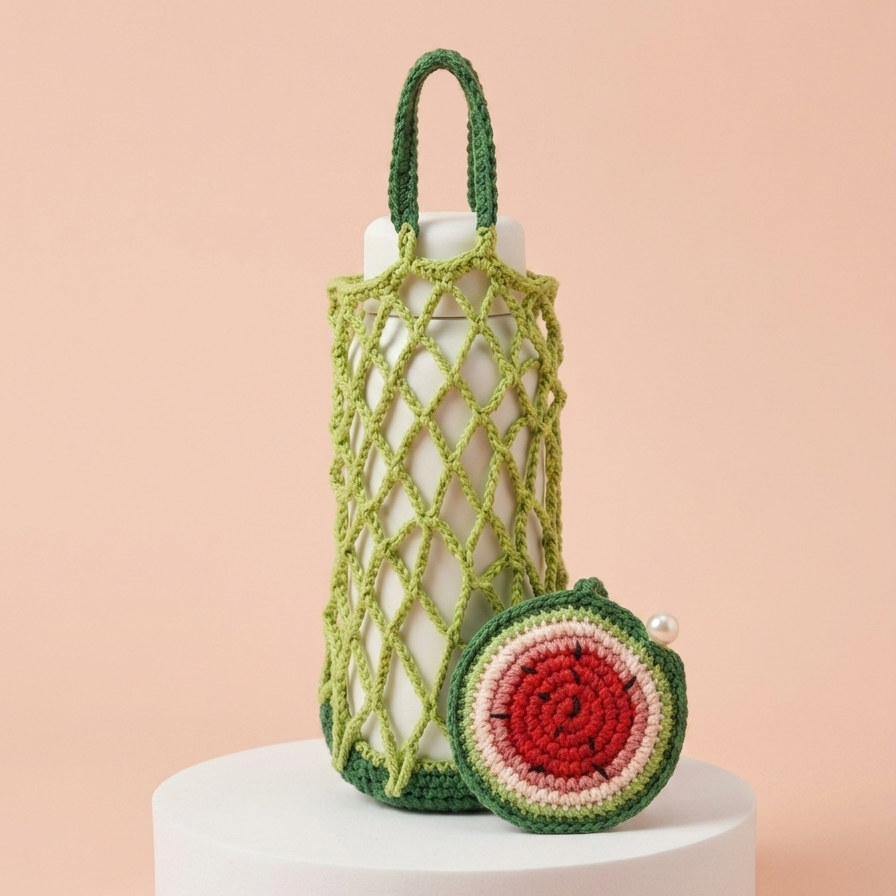 BUNDLE DRINK FRUIT MESH BAG CROCHET PATTERN
