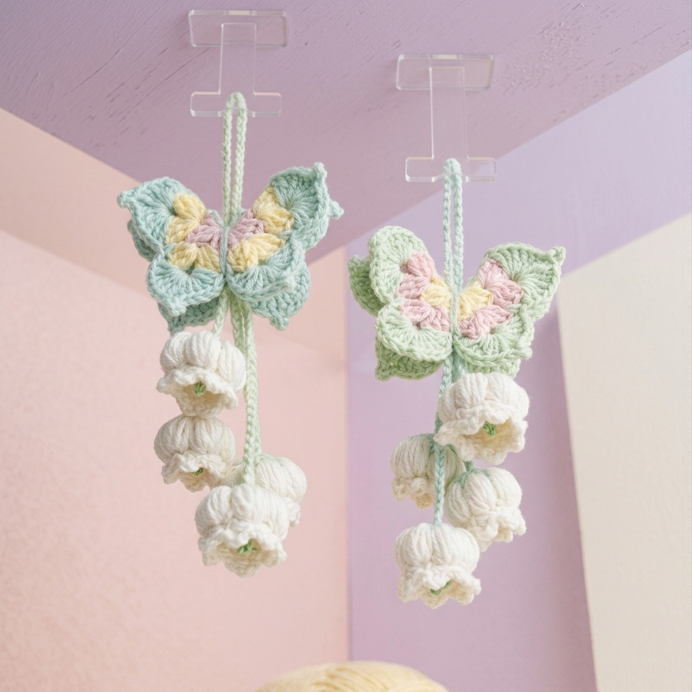 BUTTERFLY LILY CHARM CROCHET PATTERN